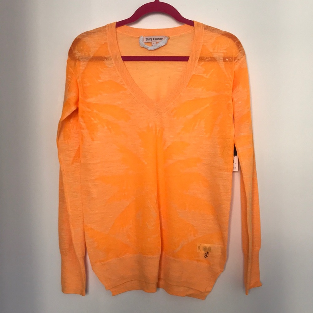 Juicy Couture Palm tree sweater (light weight)